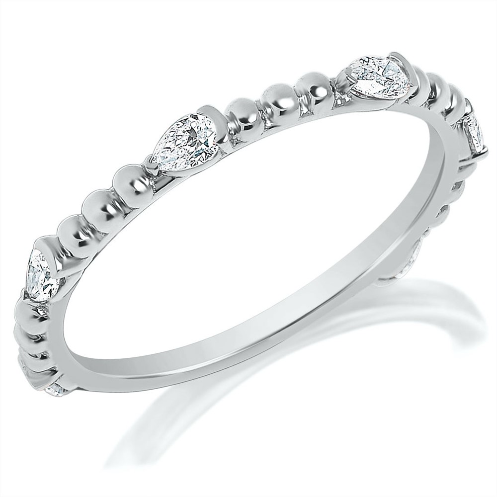 12 Stone Burnish Set Round Diamond Gypsy Eternity