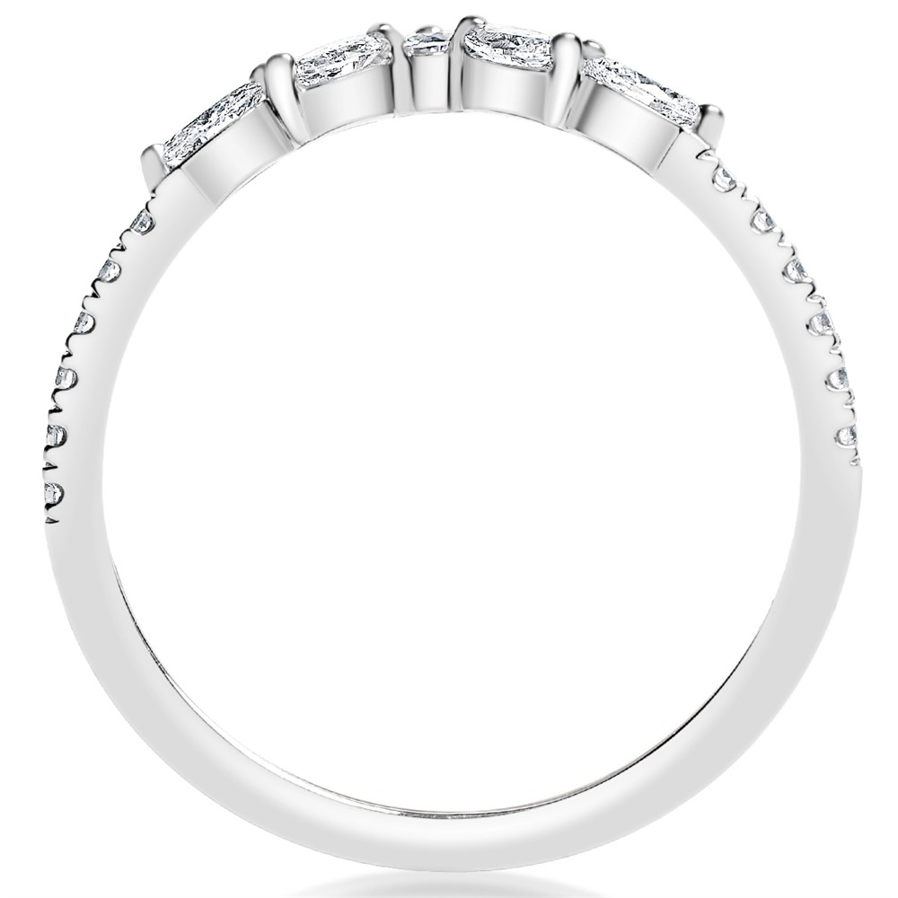 K18・プラチナ〉lace line ring レースラインリング