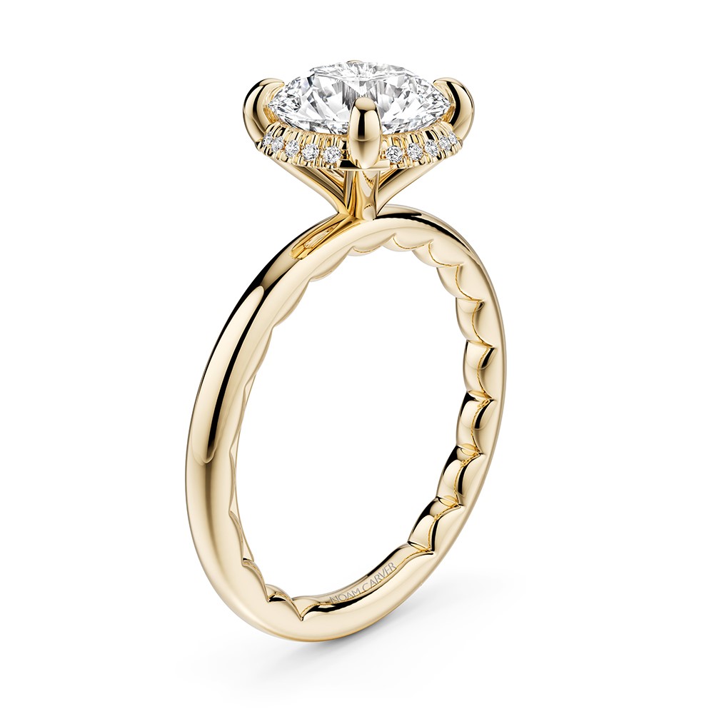 CrownRing Engagement Ring LU005-01YM18-A CrownRing Engagement Ring LU005-01YM18-A