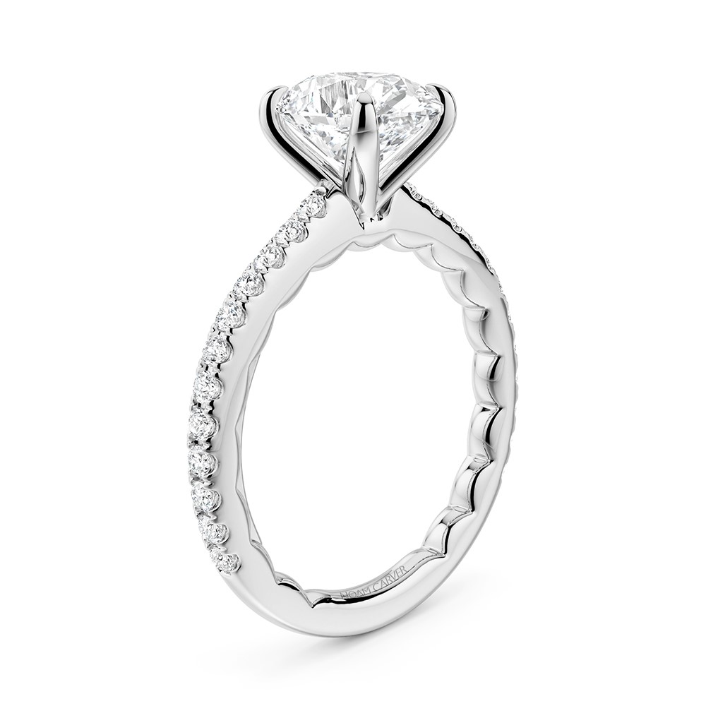 CrownRing Engagement Ring LU016-02WM18-A CrownRing Engagement Ring LU016-02WM18-A