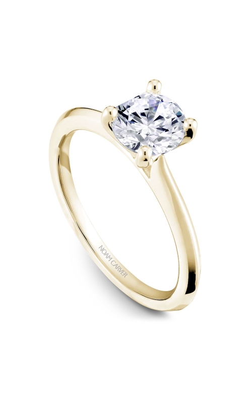 Noam Carver Plain Polished Knife Edge Solitaire Engagement Ring