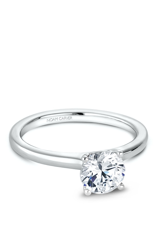 Noam Carver 1.9mm Plain Polished Solitaire Engagement Ring with 4-Prong Head