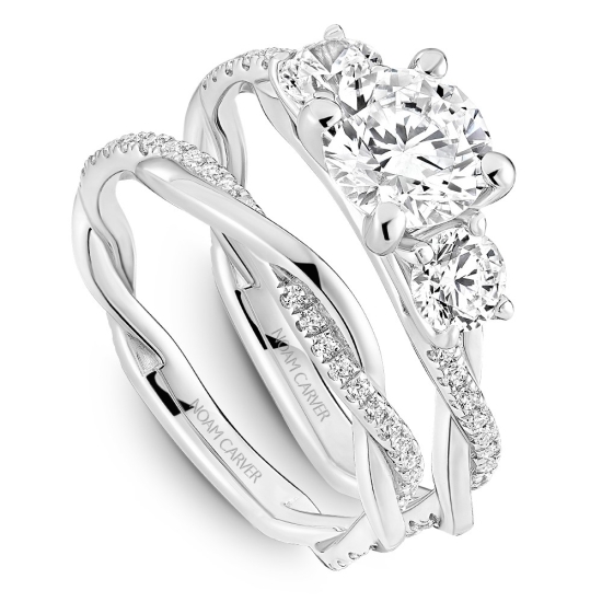 CrownRing  Engagement Ring R082-01WM-100A
