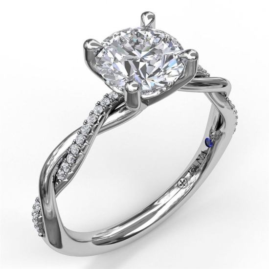 Pave twist ring store