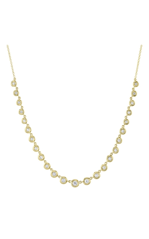 Shy Creation Bezel Set Diamond Necklace