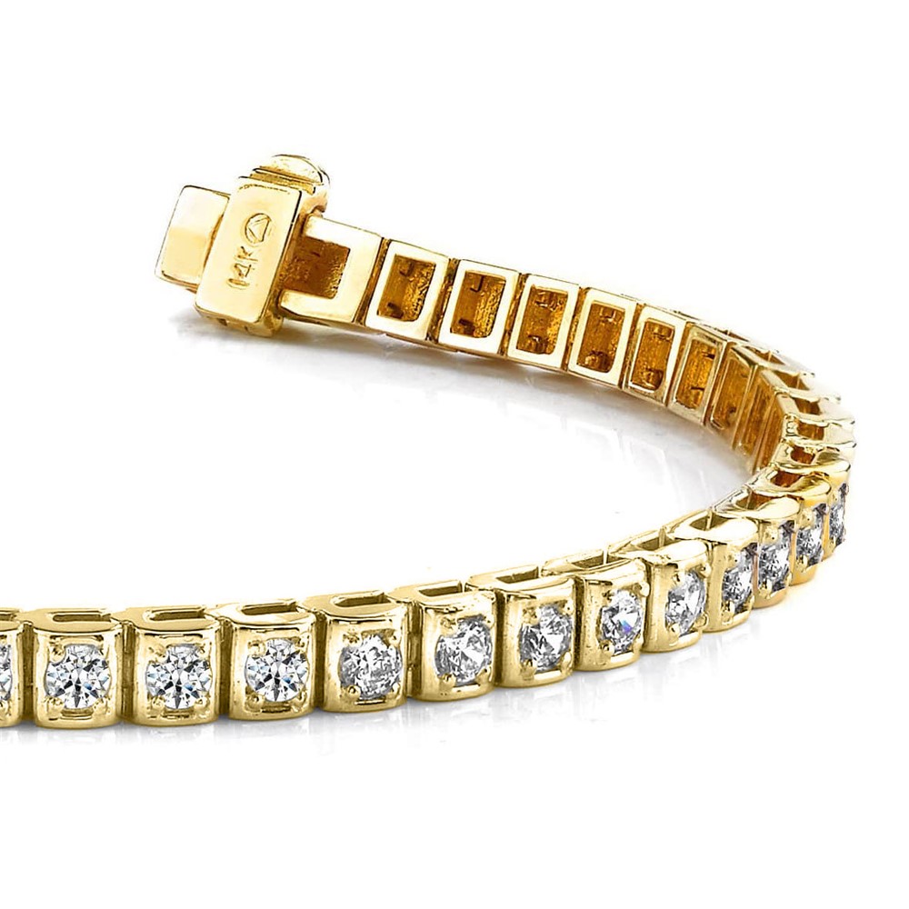 51 Stone Round Box Link Diamond Tennis Bracelet 1.97cttw IJ/SI3-I1 51 Stone Round Box Link Diamond Tennis Bracelet 1.97cttw IJ/SI3-I1