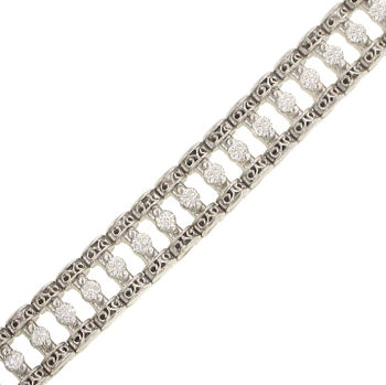 Round Fancy Link Diamond Tennis Bracelet 1.07cttw Round Fancy Link Diamond Tennis Bracelet 1.07cttw