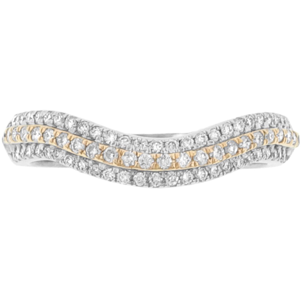 78 Stone Curved Diamond Wedding Band 78 Stone Curved Diamond Wedding Band