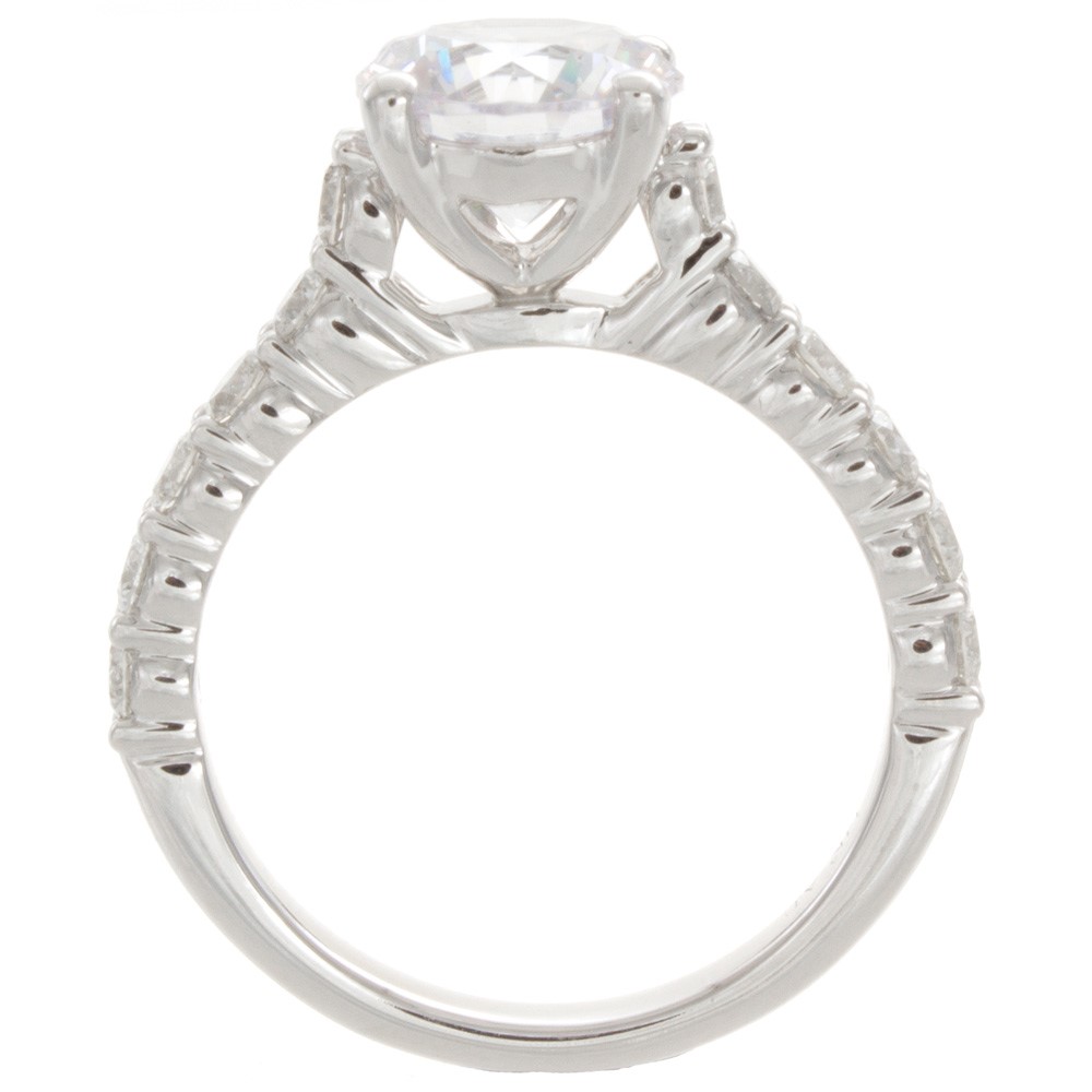 Solomon Brothers Collection Cathedral Shared Prong Diamond Engagement Ring Solomon Brothers Collection Cathedral Shared Prong Diamond Engagement Ring