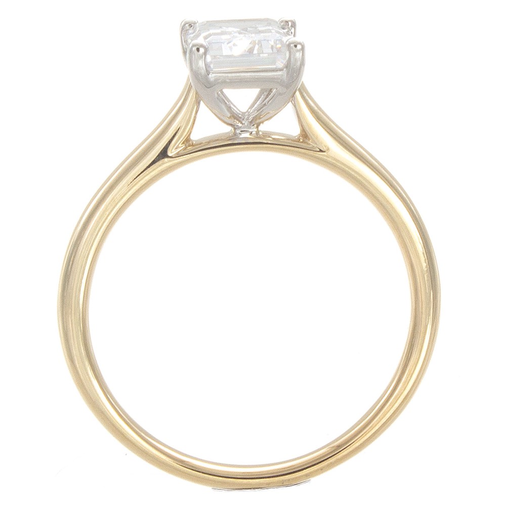 Solomon Brothers Collection14Kt YG Cathedral Solitaire Engagement Ring (center Stone Not Included) Solomon Brothers Collection14Kt YG Cathedral Solitaire Engagement Ring (center Stone Not Included)