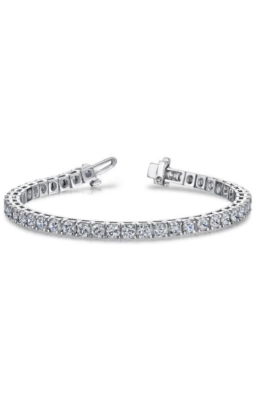 44 Stone Round 4 Prong Diamond Tennis Bracelet
