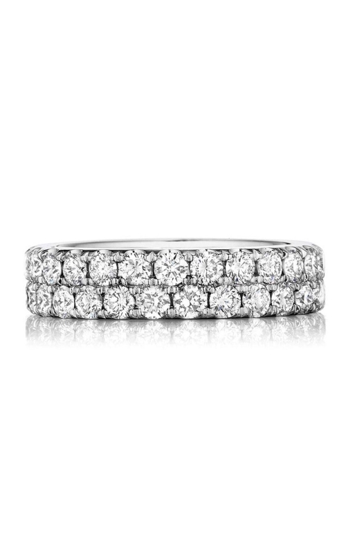 2 Row 28 Stone Round U-Prong Set 1/2 Way Diamond Band
