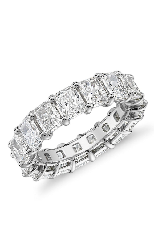 17 Stone Shared prong Set Radiant Cut Diamond Eternity Wedding Band 8.29cttw