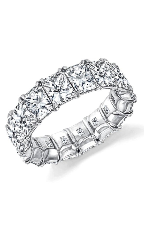 16 Stone Radiant Lab Grown Diamond Buttercup Eternity Wedding Band 8.25cttw F/VS2
