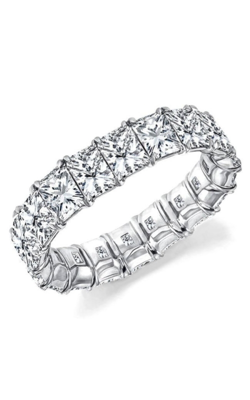 19 Stone Radiant Lab Grown Diamond Buttercup Eternity Wedding Band 6.00cttw F/VS2