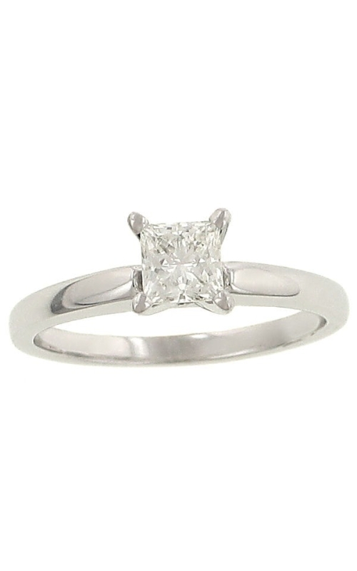 0.92 Carats Total Weight Princess Cut Diamond Solitaire Ring