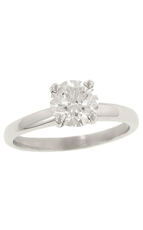 2.2mm Flat Sided White Gold Solitaire Engagement Ring Mounting