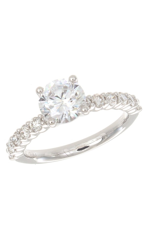 Solomon Brothers Collection 14Kt Wg Engagment Ring Diamonds 0.36cttw (center Stone Not Included)