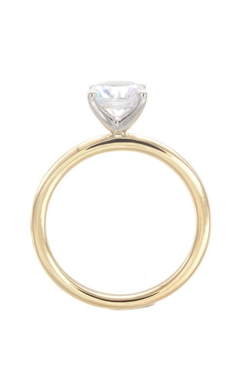 Plain Polished Solitaire Engagement Ring