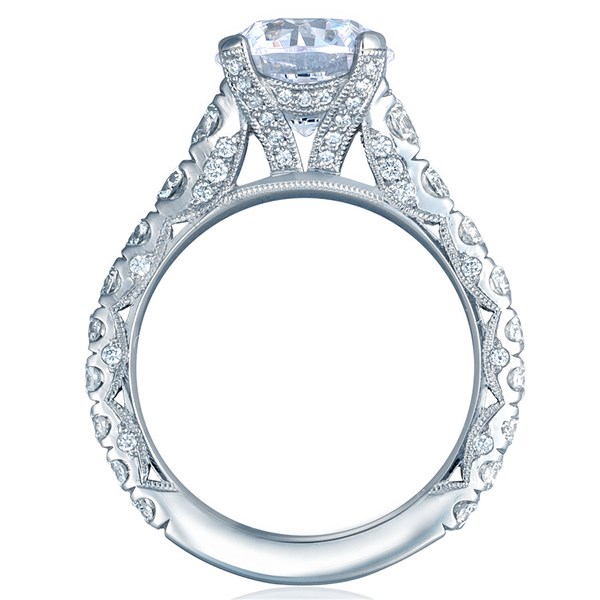 Tacori Royal T Collection 3 Stone Bar Set Tapered